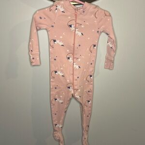 Little Earth Pink Unicorn Footie